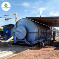 Newest technology !! Rubber tire recycling pyrolysis to crude oil plant